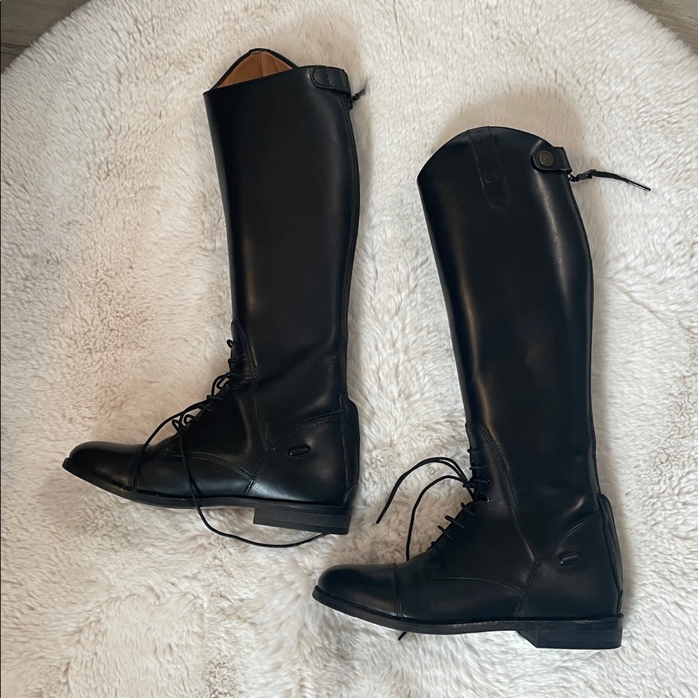 Treadstone Tuscany Tall Field Leather Riding Boots 7.5 N height:18.5 calf: 13